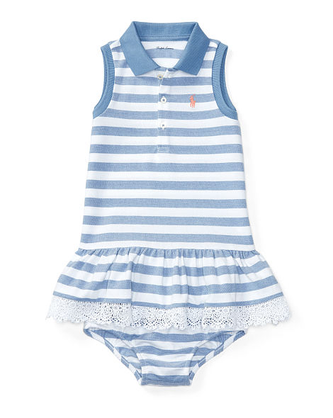 STRIPED POLO DRESS & BLOOMER